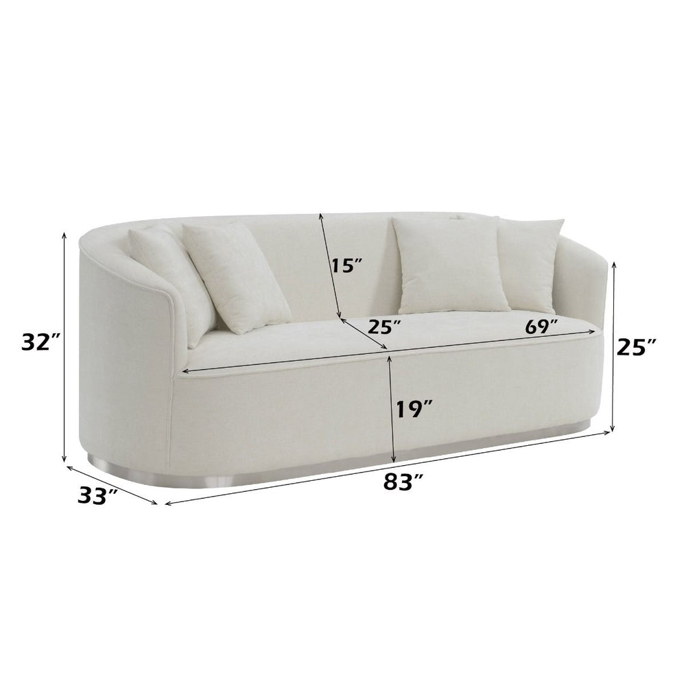 Odette Sofa with 4 Pillows