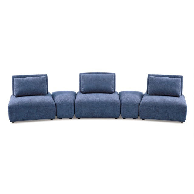 Stavanger Curved 3-Seater, Blue