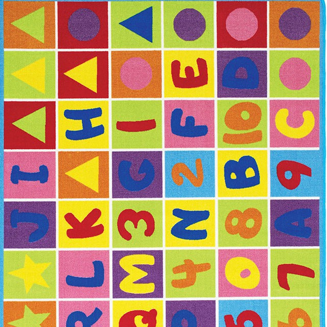 Abbey Area Rug, Alphabet/Multi