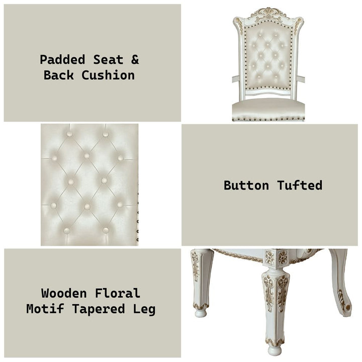 Vendome Arm Chair(Set-2) – features callout