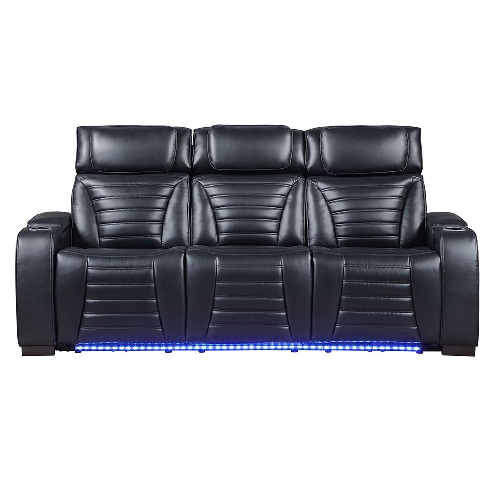 Ephron Power Motion Sofa W/Dropdown Table, Wireless Charging, Reading Light, Power Headrests & LED – view 3