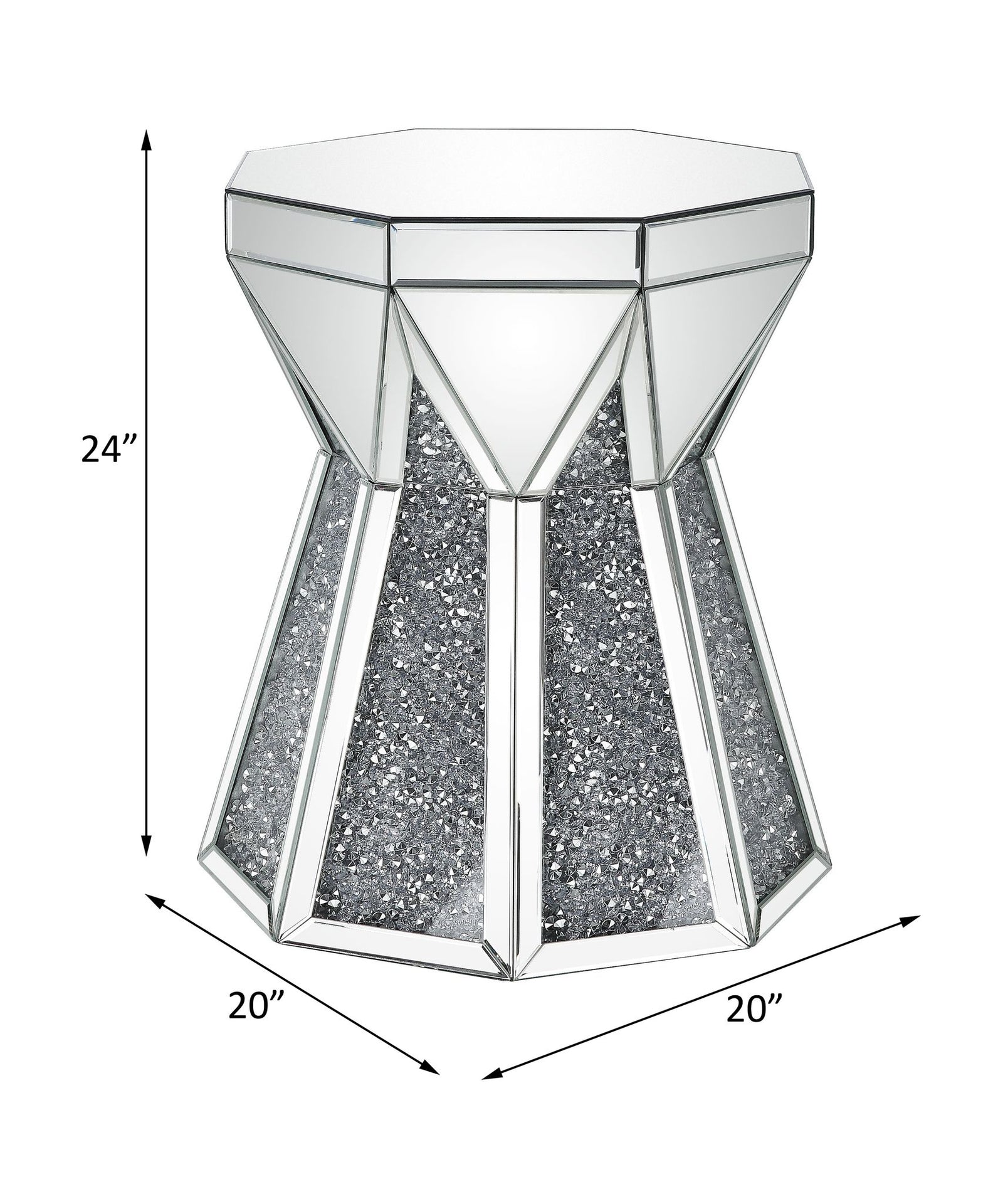 Noralie End Table – line drawing