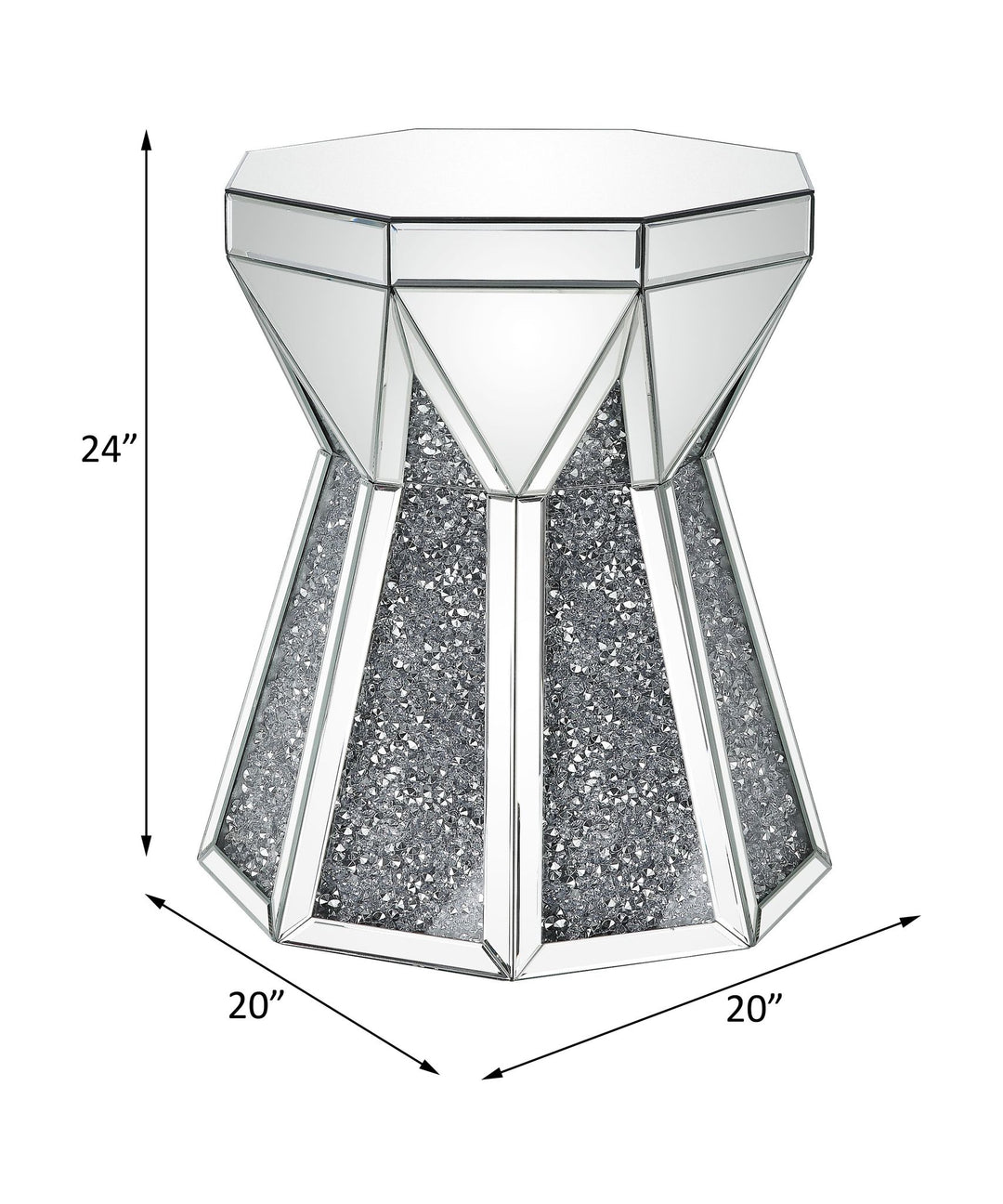 Noralie End Table – line drawing