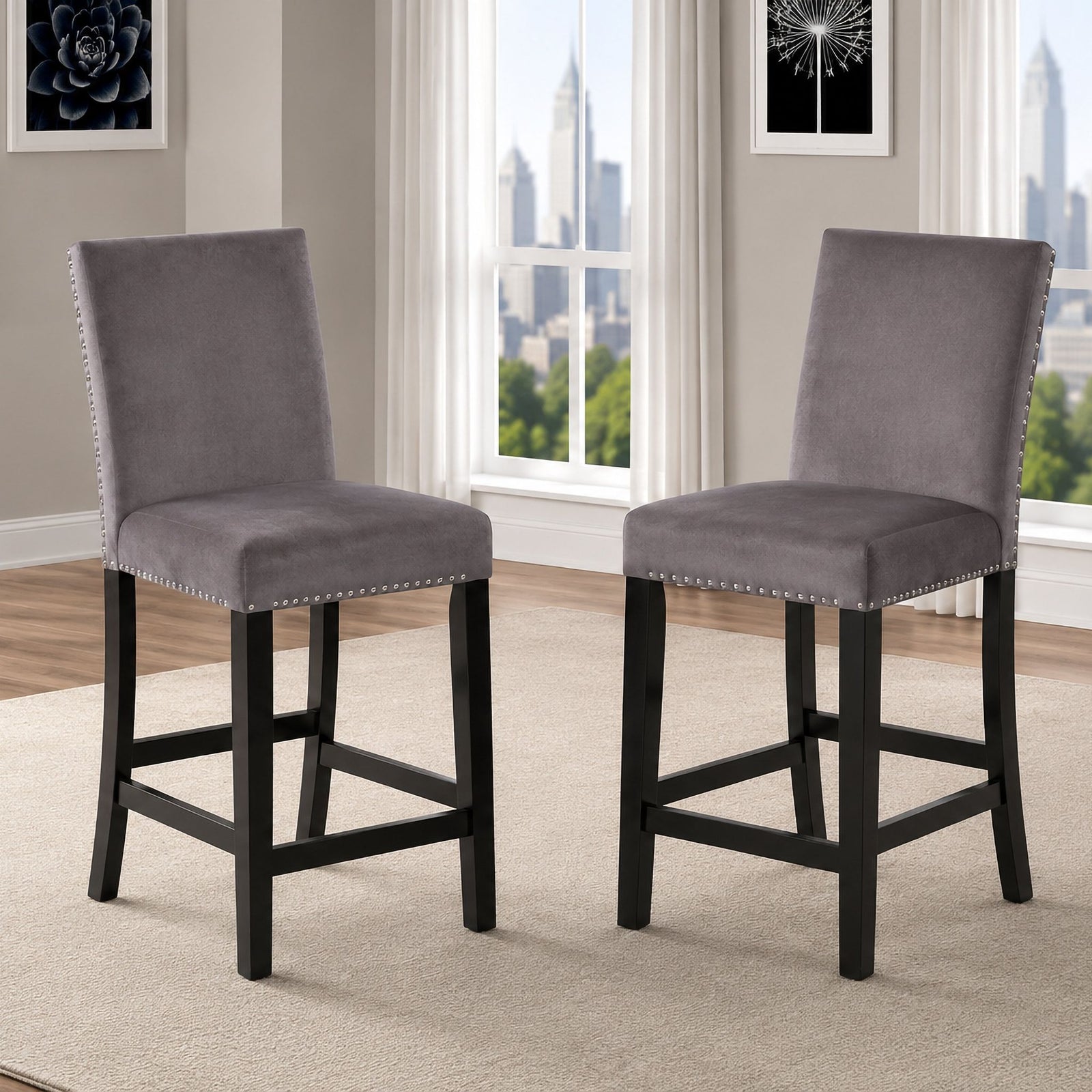 Celeste Counter Chair-Gray (2 Per Carton)