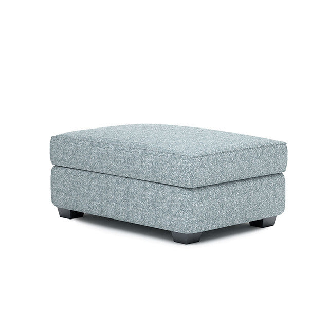 Queensbury Ottoman, Teal