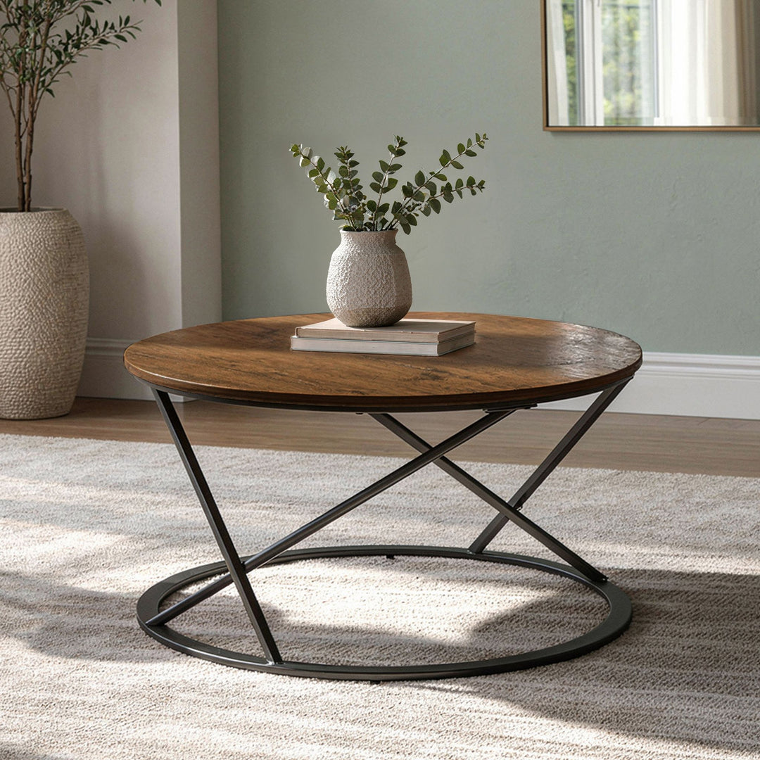 Emery Occasional Set-1 Coffee & 2 End Tables W/brown Top