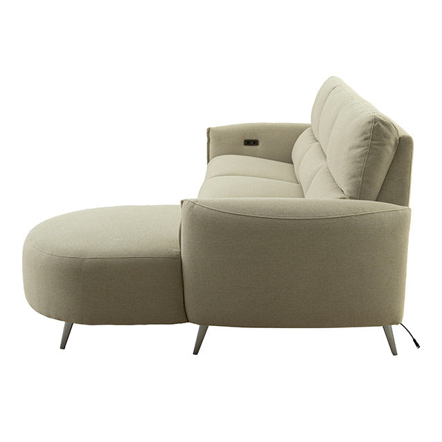 Galten Power Sectional, Latte - view 5