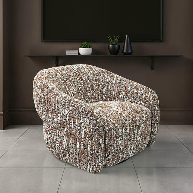 Pyrena Swivel Chair, Brown - view 9