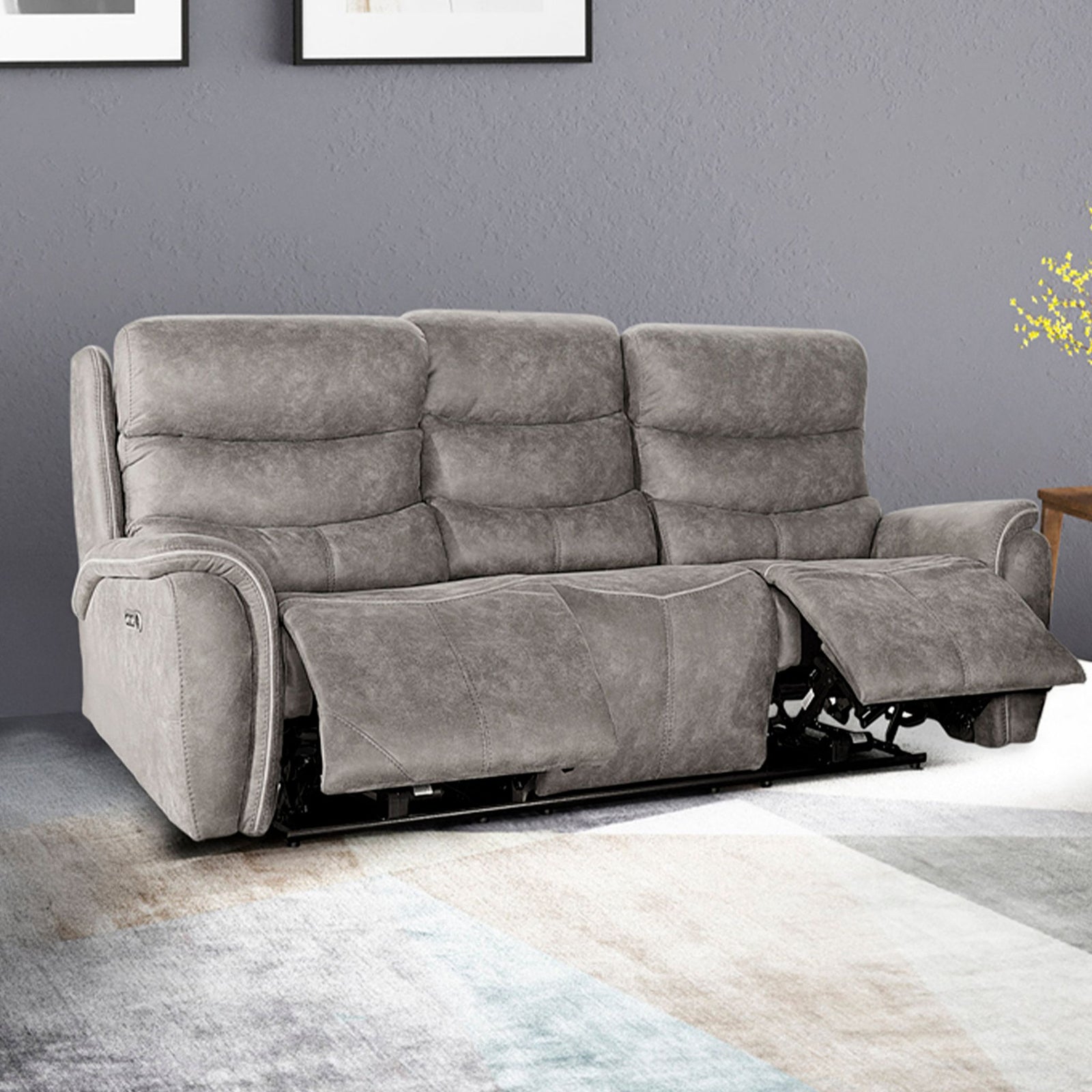Kamari Sofa W/pwr Hr & Fr-Gray