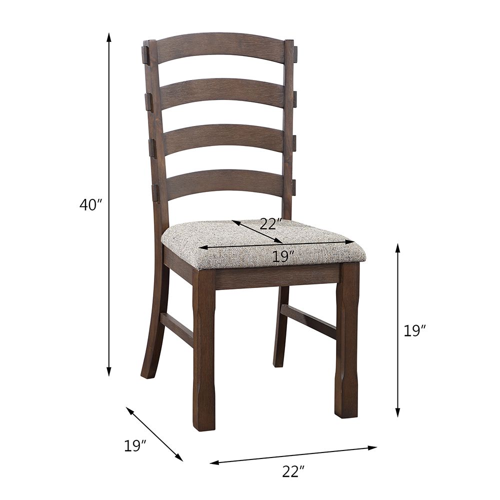 Pascaline Side Chair (Set-2) – dimensions diagram