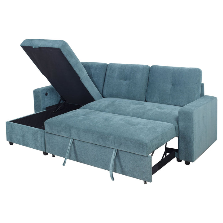 Greer Loveseat W/ Pop-Up Sleeper-Green