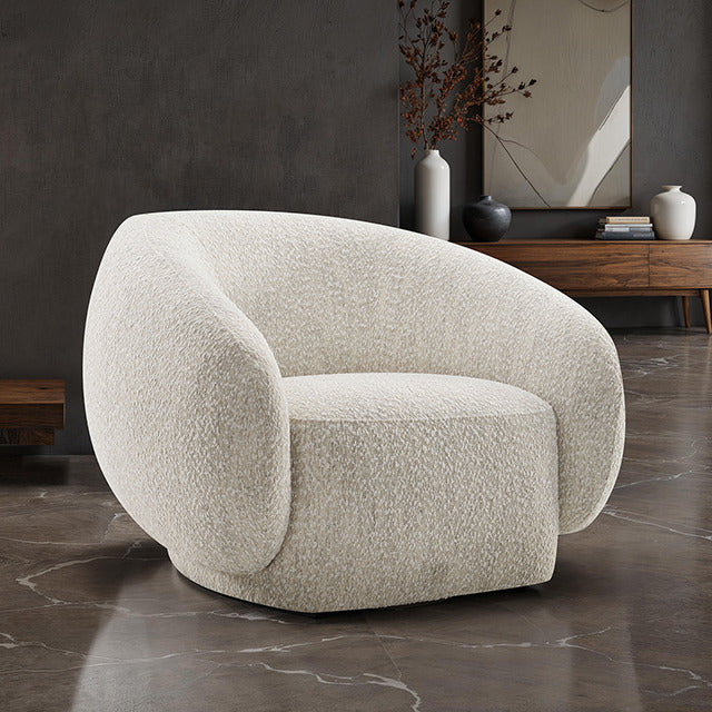 Savino Swivel Chair, Beige - view 5