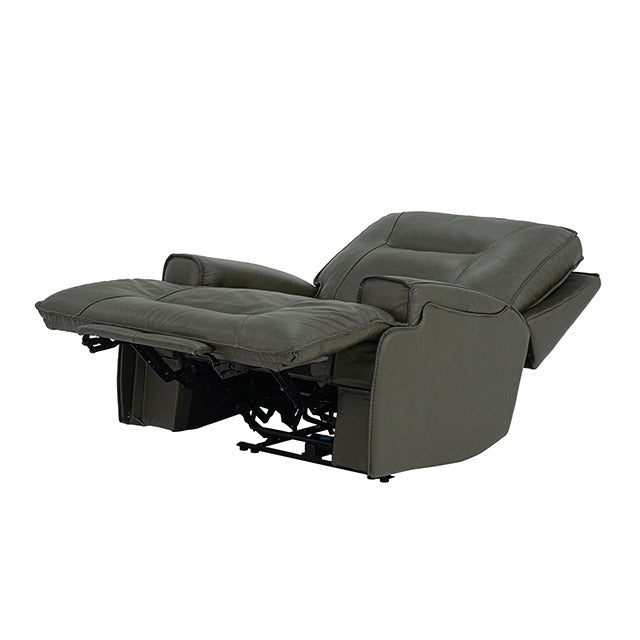 Dallas Oversized Power Recliner, Dark Olive Green - view 4