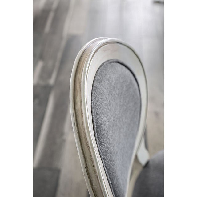 Kathryn Side Chair, Antique White/Gray - view 2