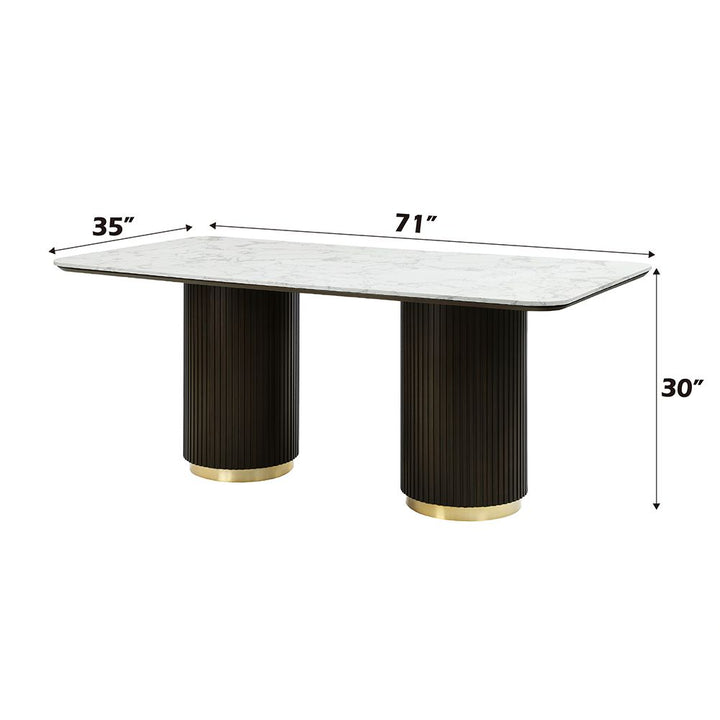 Clayten Dining Table w/Marble Top – view 6