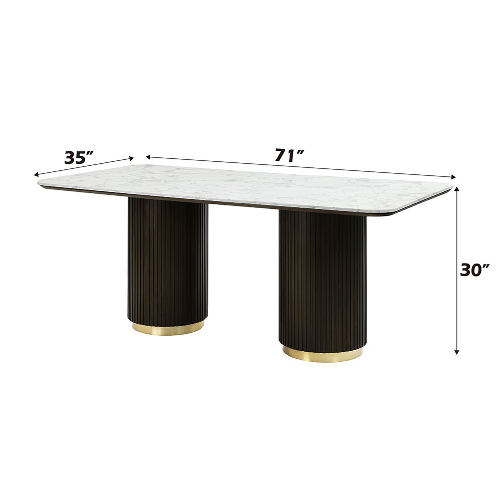 Clayten Dining Table w/Marble Top – view 6