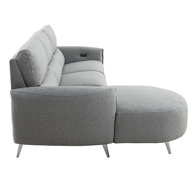 Galten Power Sectional, Gray - view 5
