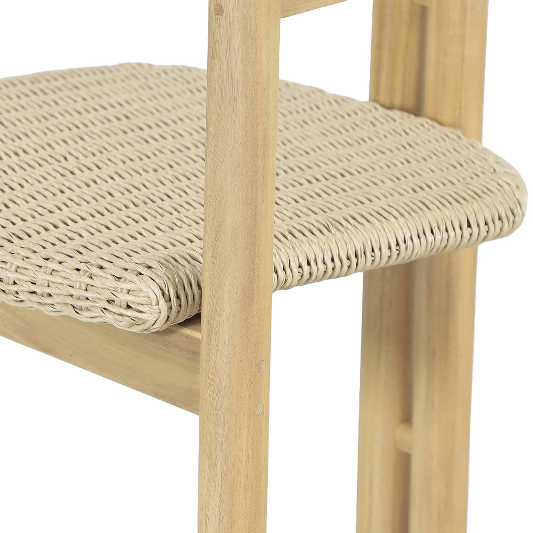 Sedona Wood And Wicker Patio Dining Chair (2 Per Carton)