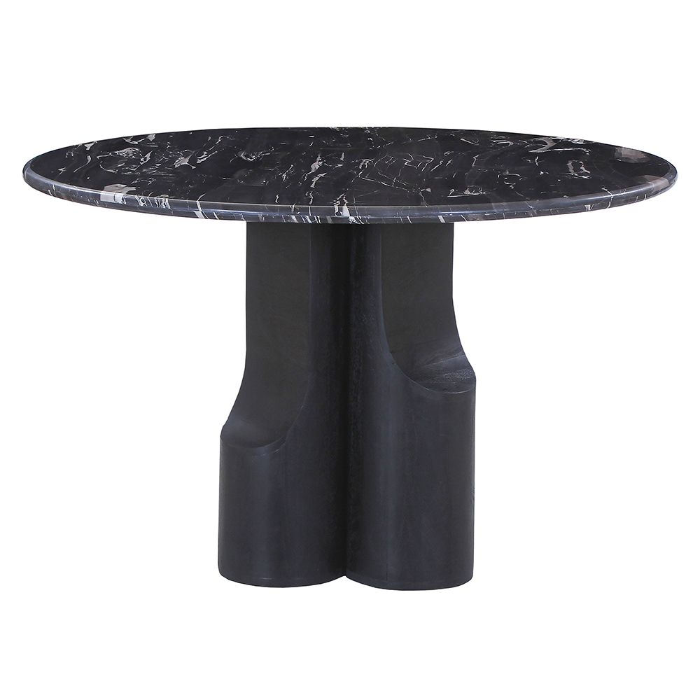 Kinton Round Dining Table with Natural Marble Top