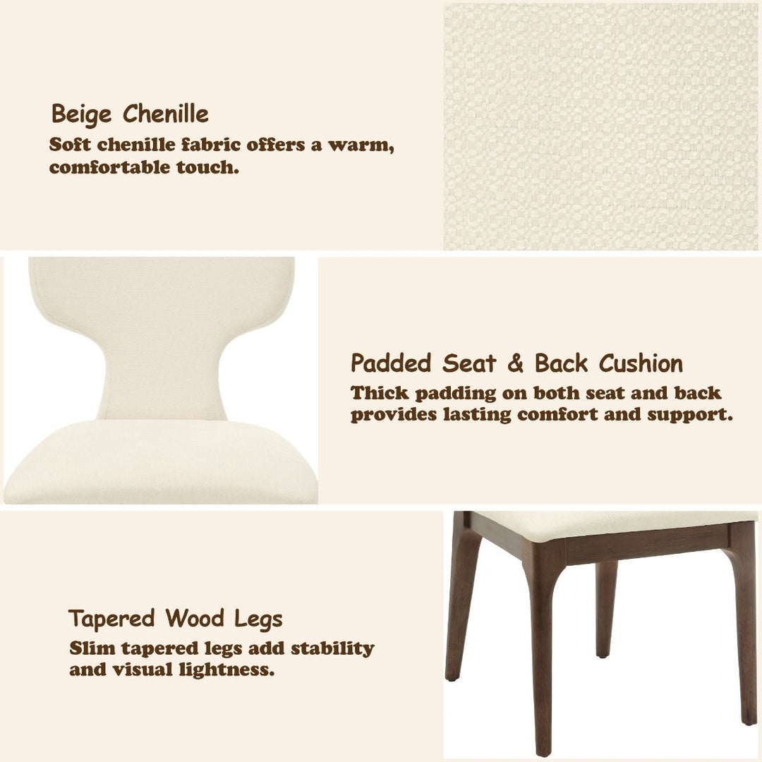 Koen Upholstered Side Chair (Set-2) – features callout