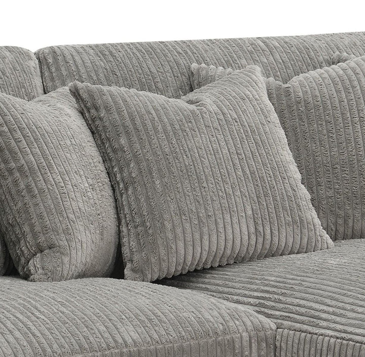 Tavia Reversible Sectional Sofa W/6 Pillows – view 7