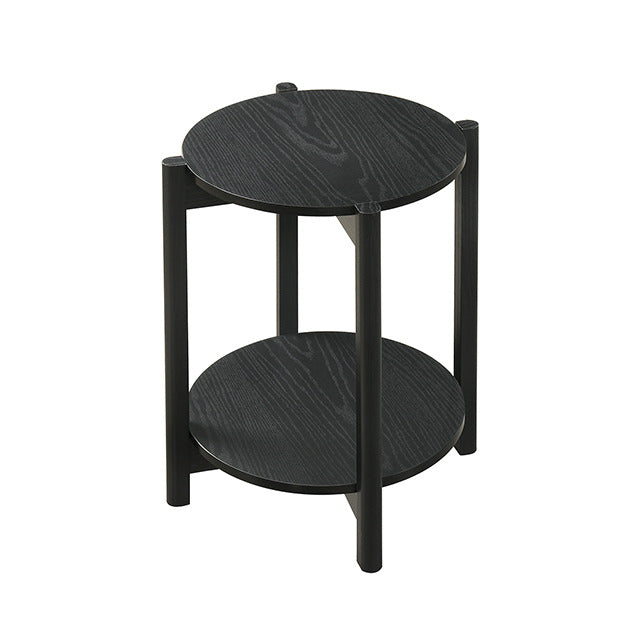 Hyde Round End Table, Black - view 3