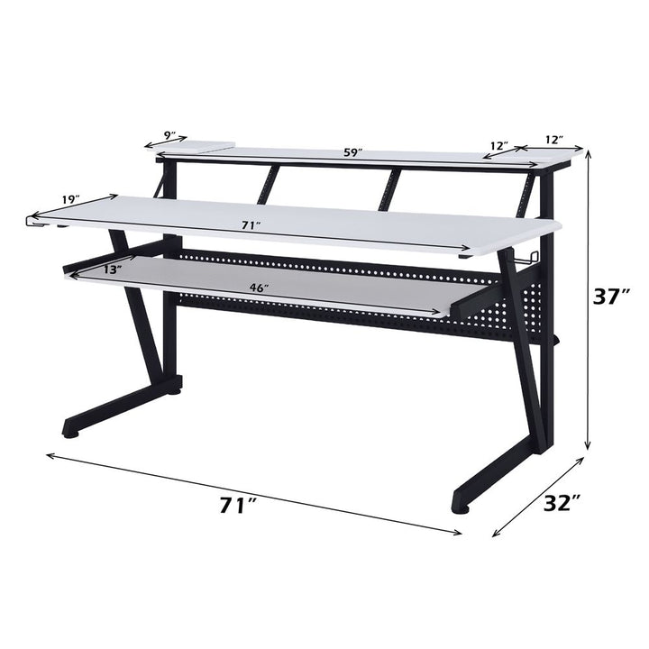 Saida Music Desk – dimensions diagram