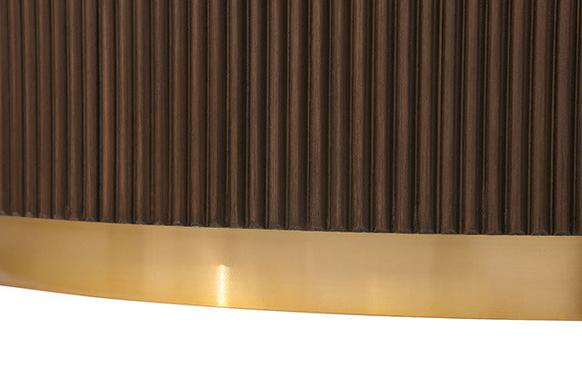 Virden Round Cocktail Table, Dark Brown - view 4