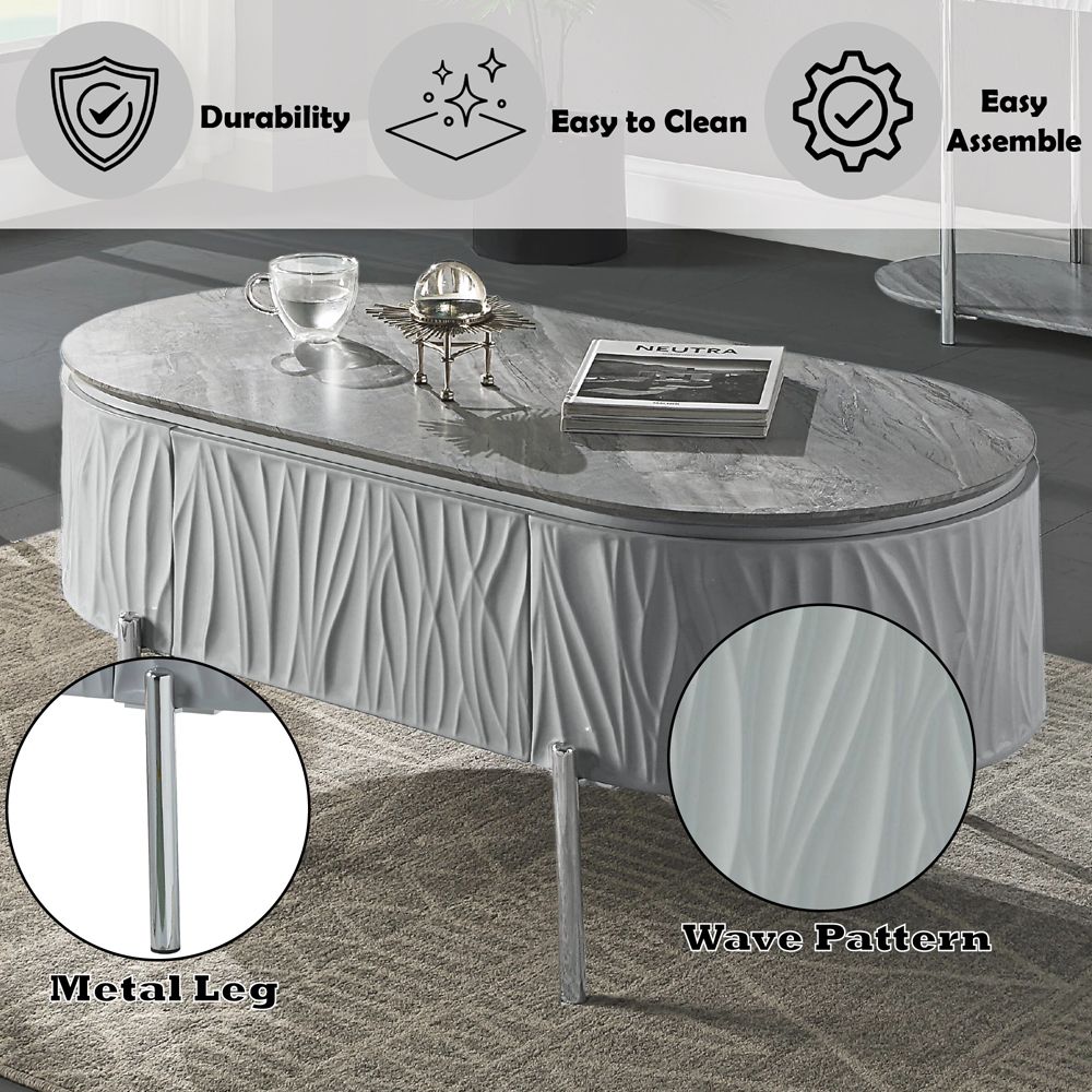 Yukino Coffee Table – features callout