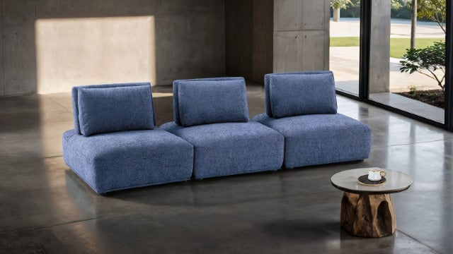 Stavanger 3-Seater, Blue - view 2