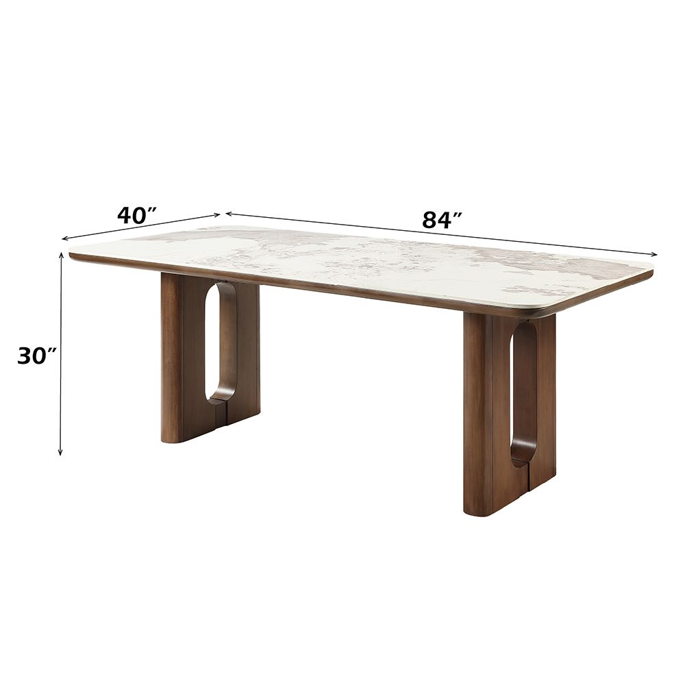 Harvey Dining Table w/Ceramic Top – dimensions diagram