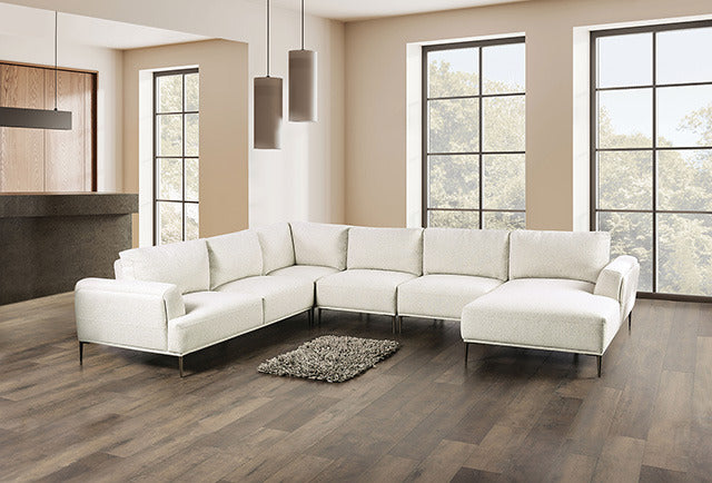 Gladbach J-Shaped Sectional, Beige - view 2