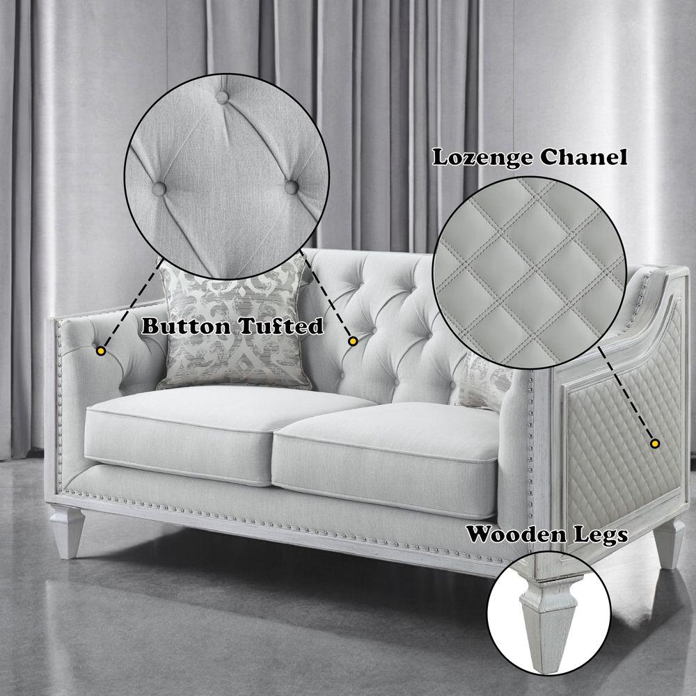 Katia Loveseat W/2 Pillows – features callout
