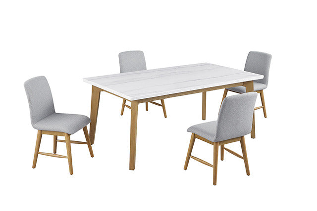 Mandier 5 Pc. Dining Table Set, Natural