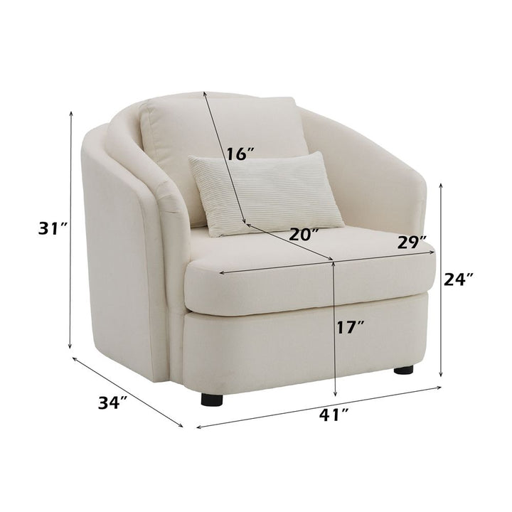 Mariko Chair w/Pillow – dimensions diagram