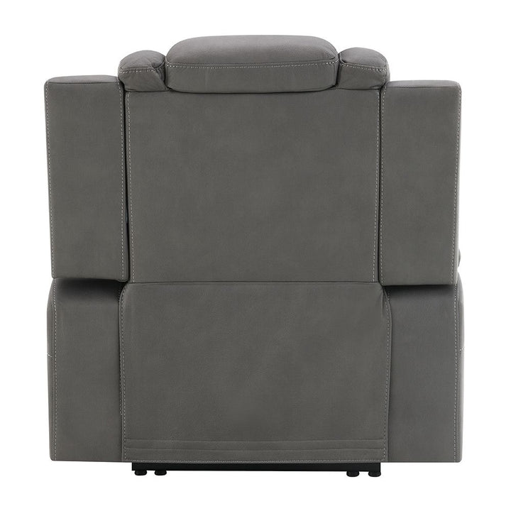 Leuco Power Motion Recliner with Cup Holder, Control, LED &amp; Power Headrest