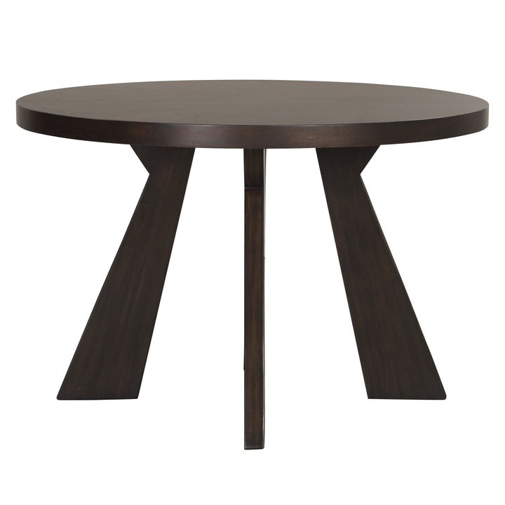 Chestnut Ridge 47" Round Table-Brown