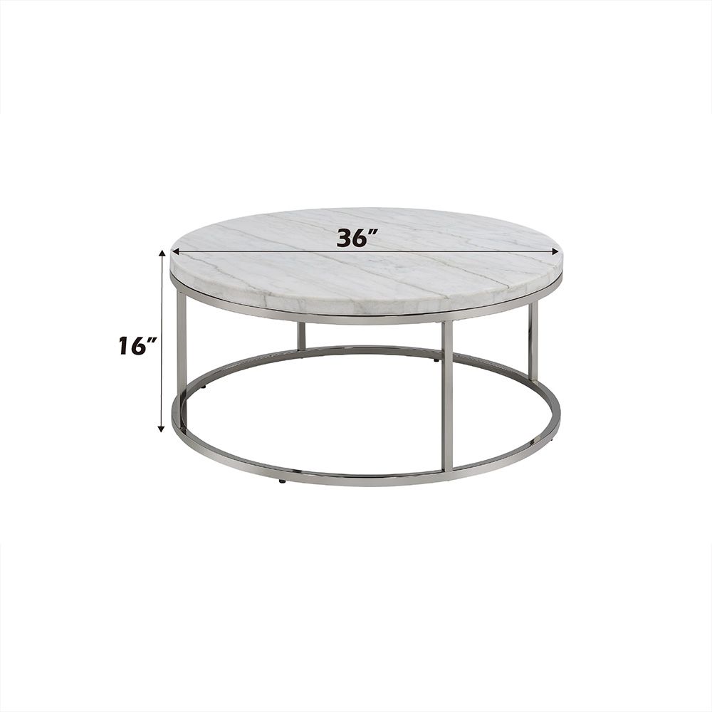 Zaidee Coffee Table with Marble
