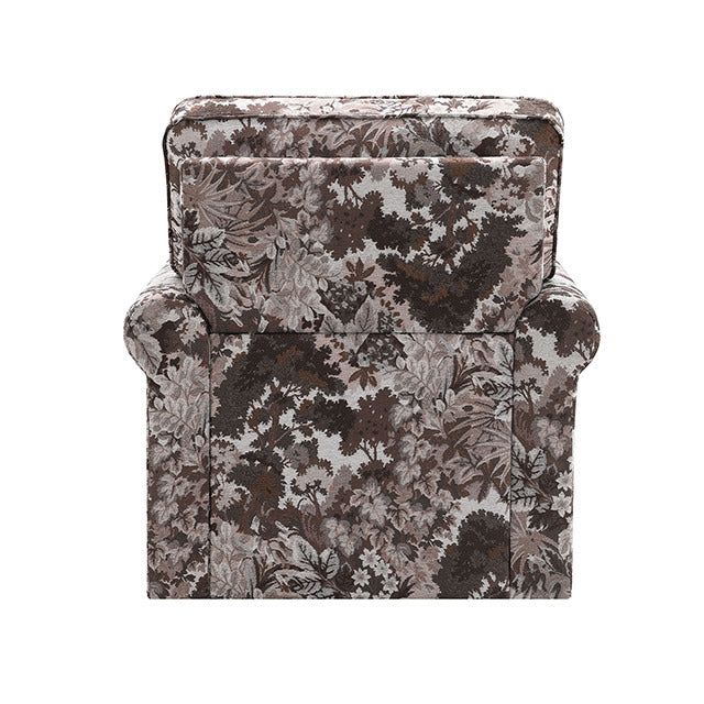 Penryn Swivel Accent Chair, Mocha Brown - view 3