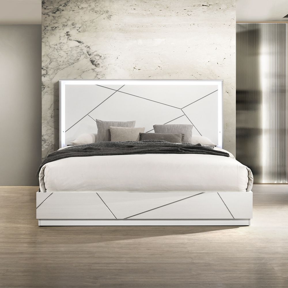 Esther Eastern King Bed w/LED