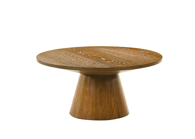 Halewood 36" Round Cocktail Table, Walnut