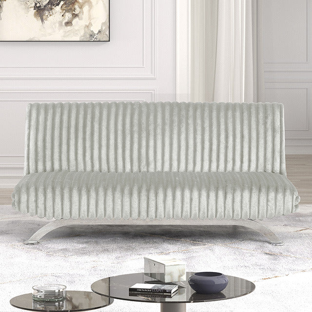Villeneuve Futon Sofa Bed, Light Gray - view 3
