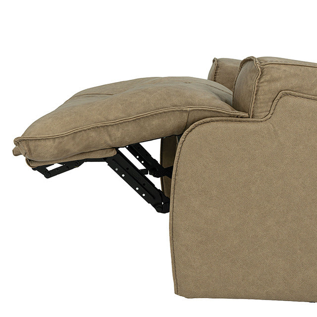 Dallas Oversized Power Sofa, Warm Taupe - view 11