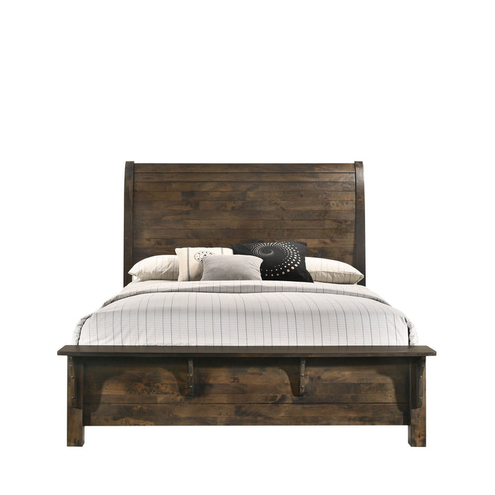 Blue Ridge 6/6-6/0 K Headboard-Rustic Gray