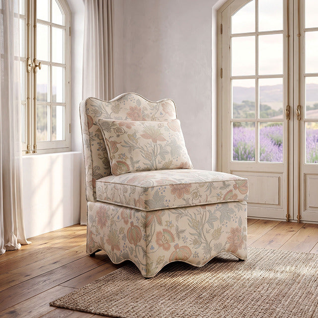 Hemsworth Accent Chair, Jacobean Floral Dusty Pink/Blue - view 6