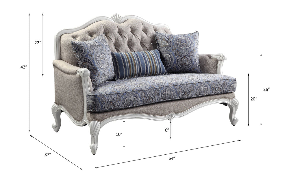 Ciddrenar Loveseat with 3 Pillows