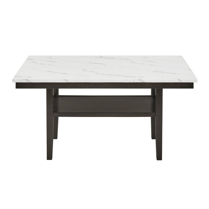 Carissa 60" Rectangle Dining Table W/storage Shelf