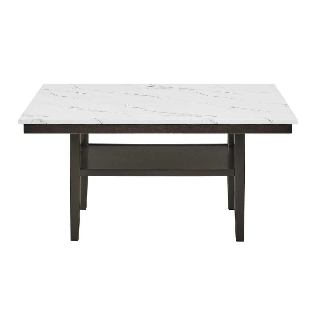 Carissa 60" Rectangle Dining Table W/storage Shelf