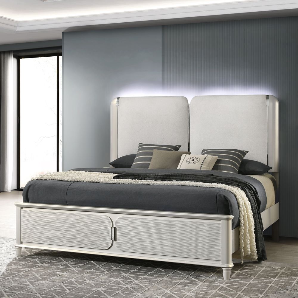 Laveda Eastern King Bed with LED