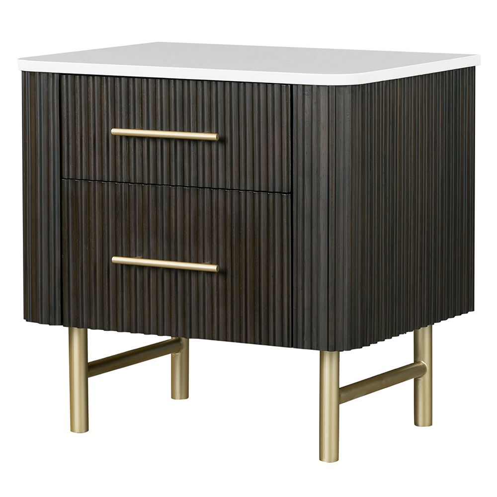 Clayten Nightstand w/Marble Top – view 2